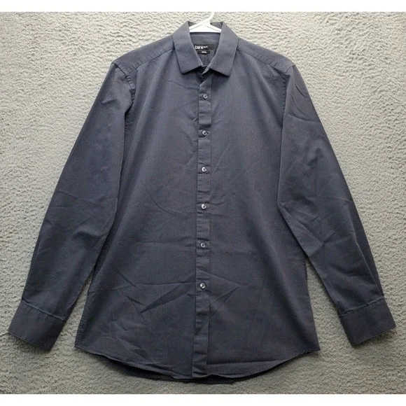 Bar III | Shirts | Bar Iii Casual Shirt Mens Gray Pinstripe Slim Fit  Stretch Collared Button Down | Poshmark